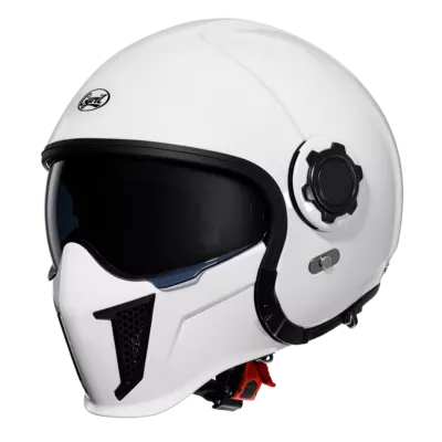 CYRIL C200 Gloss White Convertible Motorcycle Helmet
