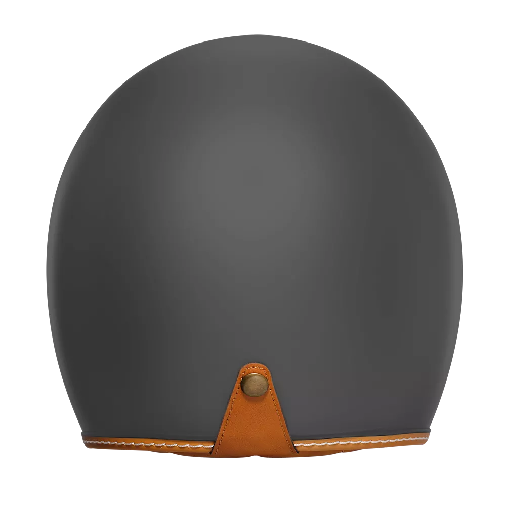 CYRIL C100 Matte Dull Grey Open Face Motorcycle Helmet