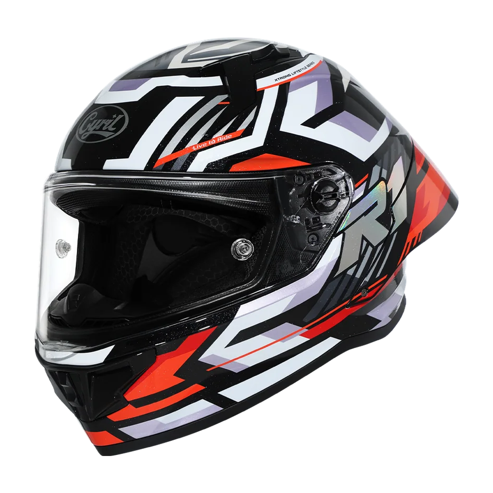 CYRIL R1-PRO Shadow Armor A2 Gloss Full Face Helmet