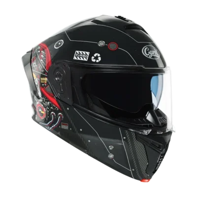 CYRIL THUNDER A128 Flowing light 03 Gloss Dual Visor Modular Helmet