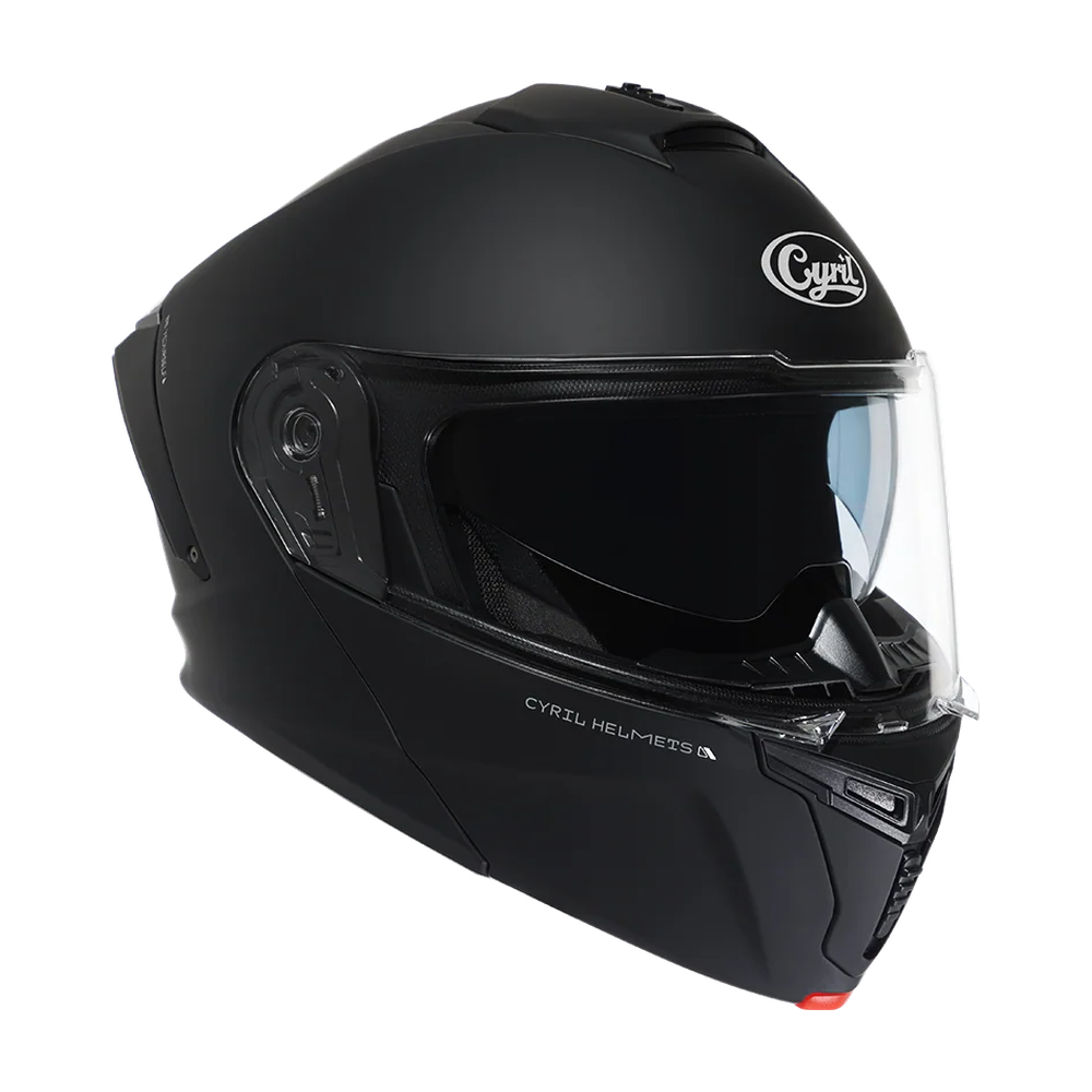 CYRIL THUNDER A128 Black Matt Dual Visor Modular Helmet