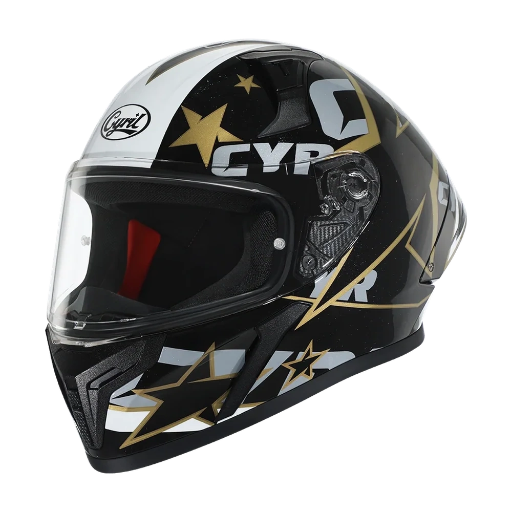 CYRIL Mad Shark FF357 Star Blaze 3 Gloss Full Face Helmet