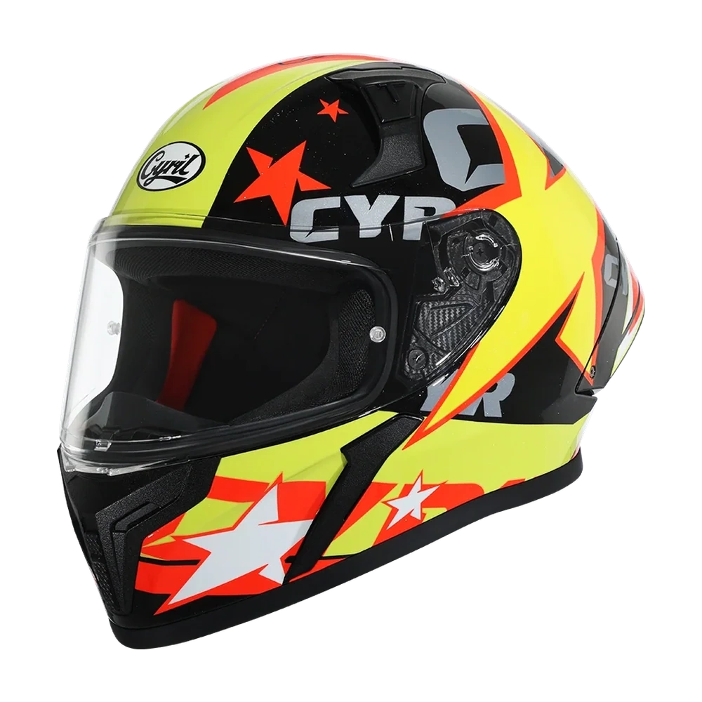 CYRIL Mad Shark FF357 Star Blaze 2 Gloss Full Face Helmet