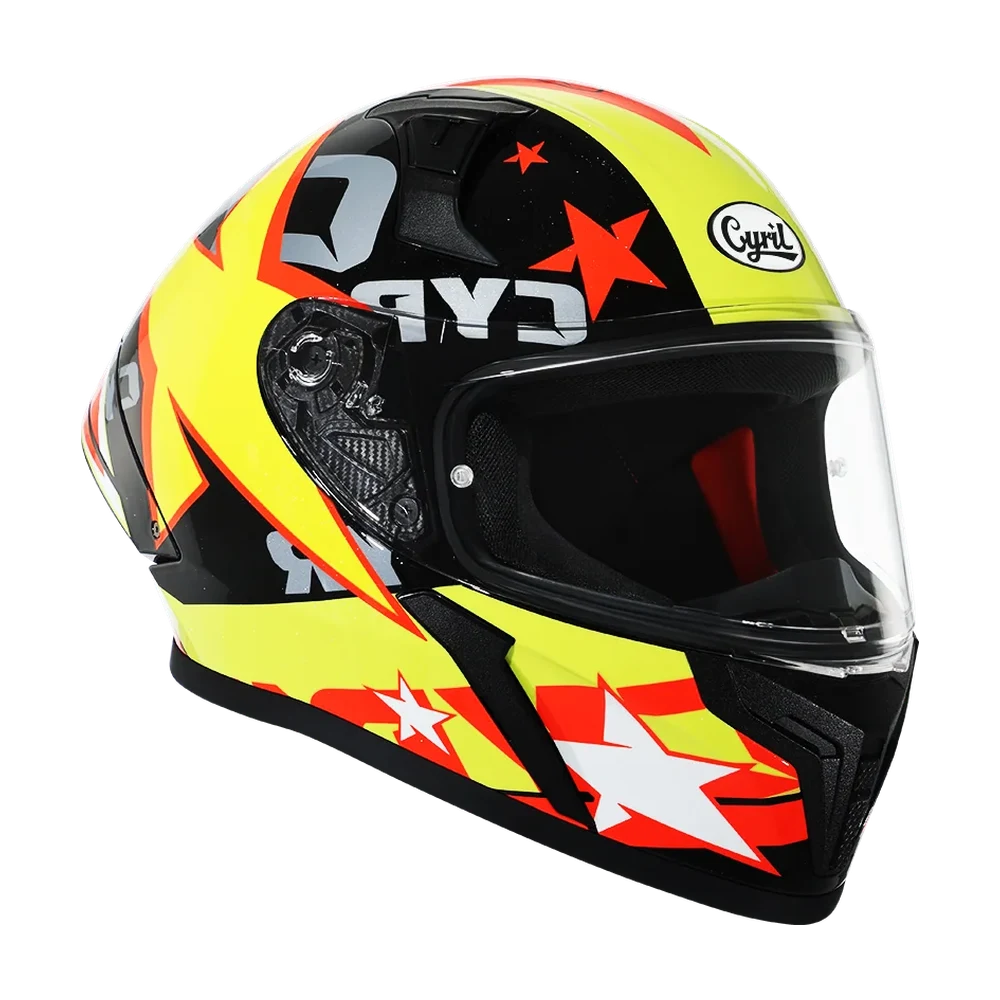 CYRIL Mad Shark FF357 Star Blaze 2 Gloss Full Face Helmet