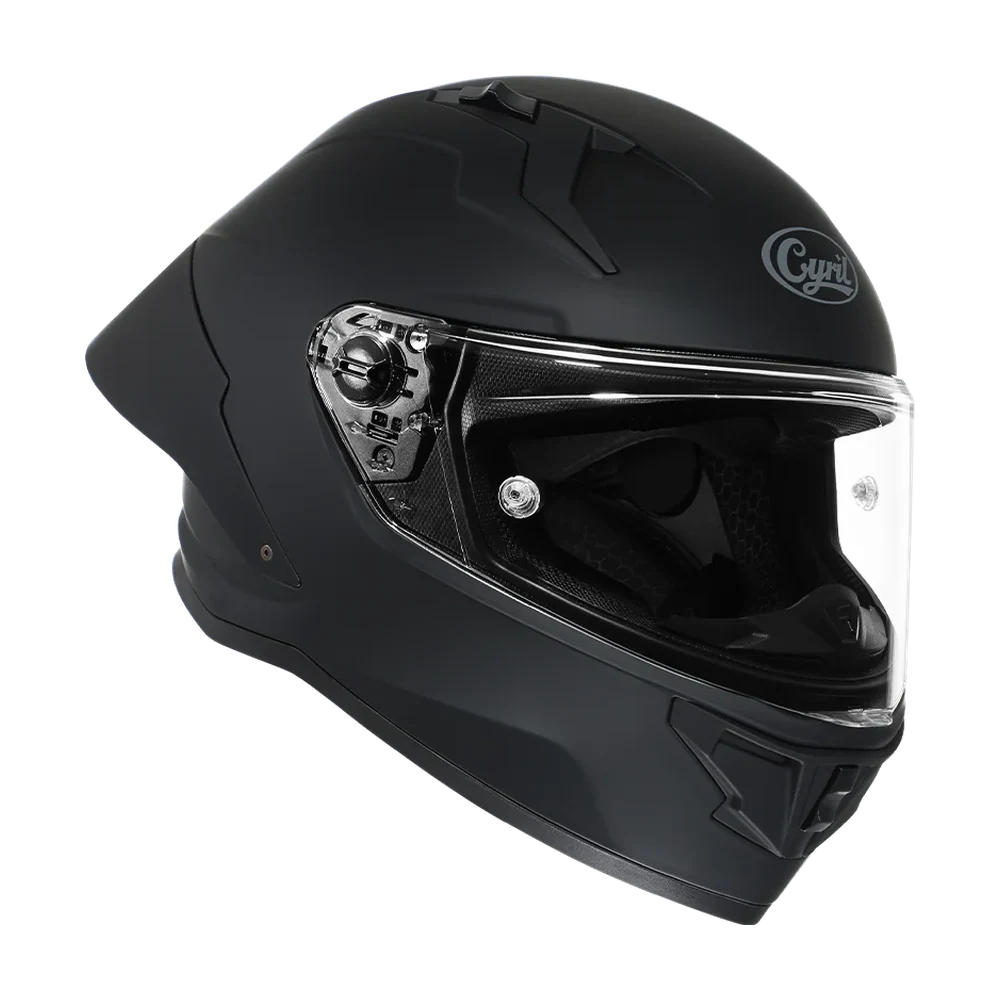 CYRIL R1-PRO Black Matt Full Face Helmet