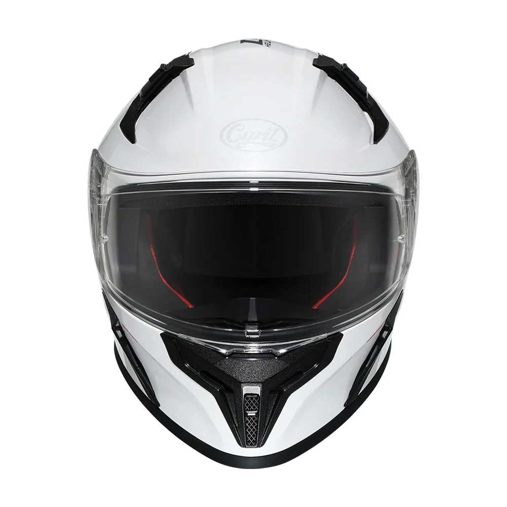 CYRIL Mad Shark FF357 Gloss White Full Face Helmet