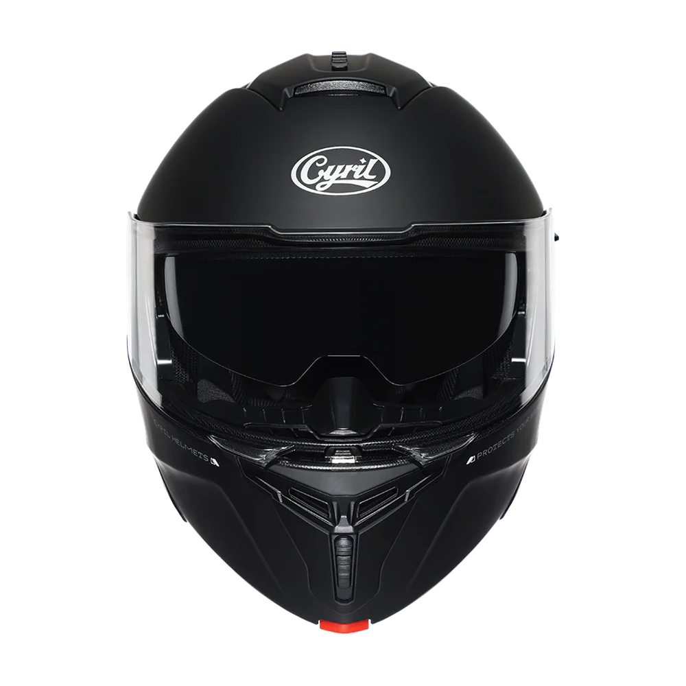 CYRIL THUNDER A128 Black Matt Dual Visor Modular Helmet