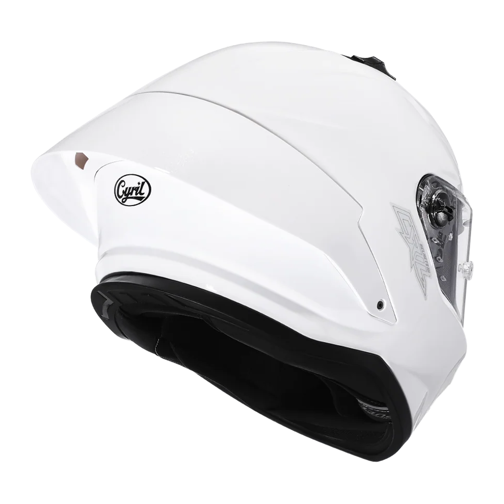 CYRIL R1-PRO Gloss White Full Face Helmet
