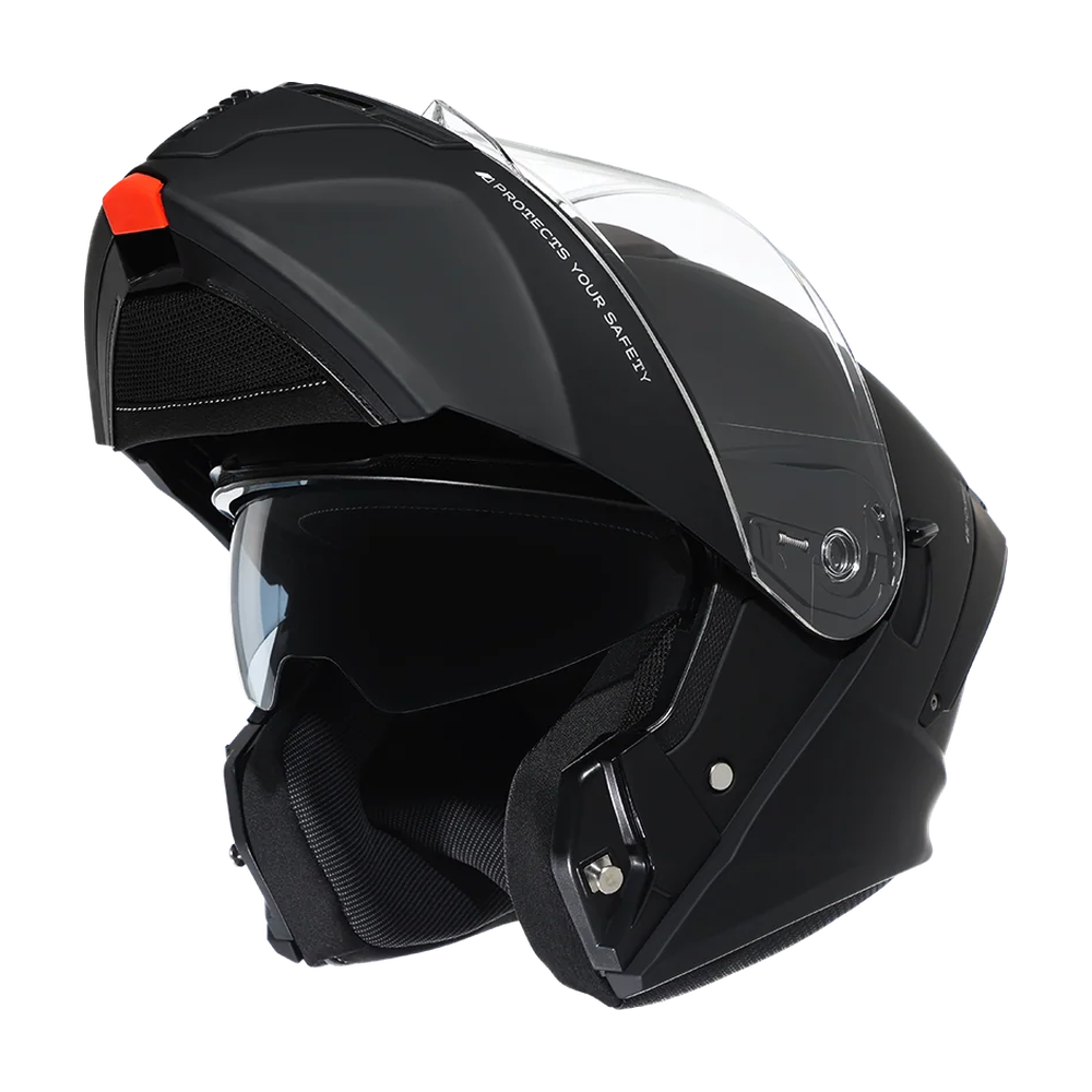 CYRIL THUNDER A128 Black Matt Dual Visor Modular Helmet