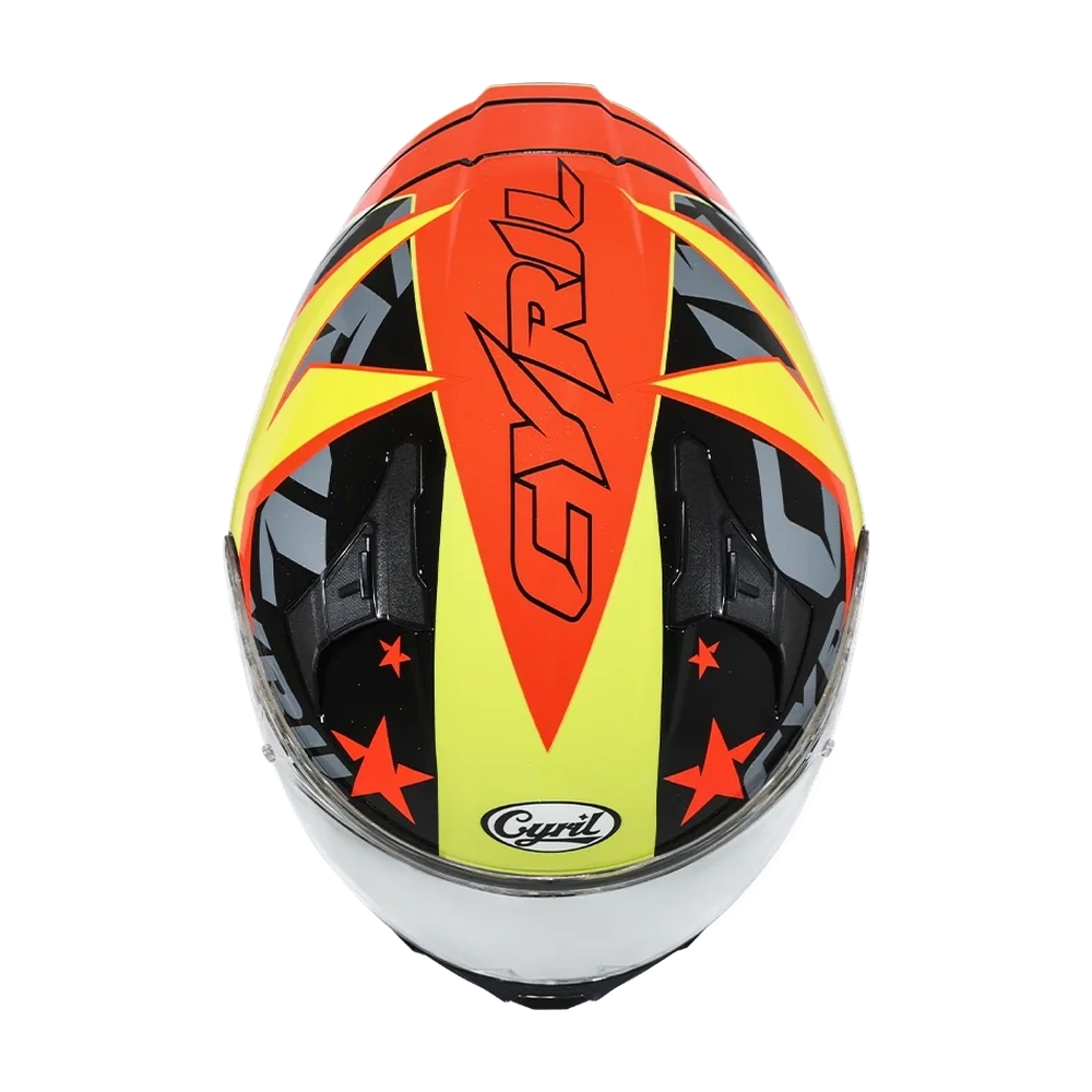 CYRIL Mad Shark FF357 Star Blaze 2 Gloss Full Face Helmet