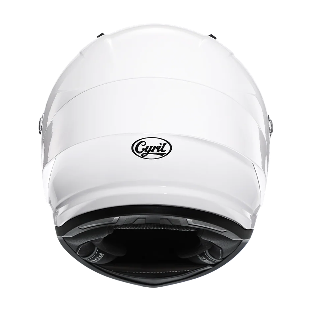 CYRIL R1-PRO Gloss White Full Face Helmet