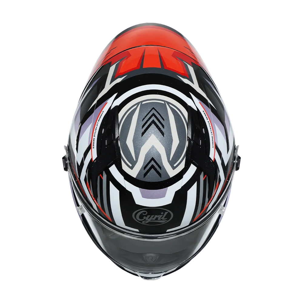 CYRIL R1-PRO Shadow Armor A2 Gloss Full Face Helmet