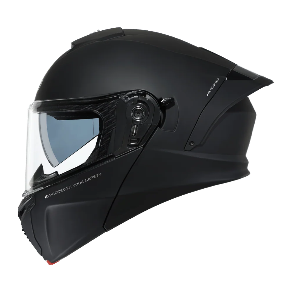 CYRIL THUNDER A128 Black Matt Dual Visor Modular Helmet