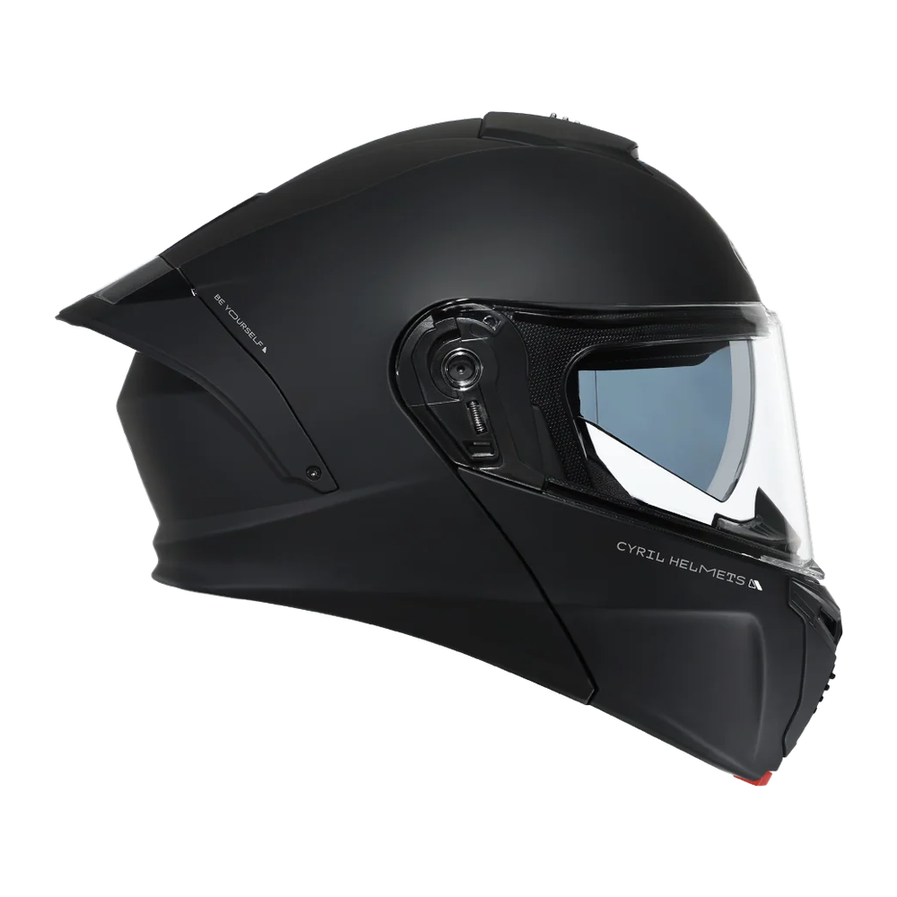 CYRIL THUNDER A128 Black Matt Dual Visor Modular Helmet