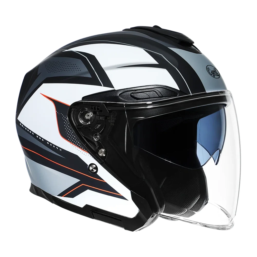 CYRIL R18 Speedster 02 Matt Dual Visor Open Face Helmet
