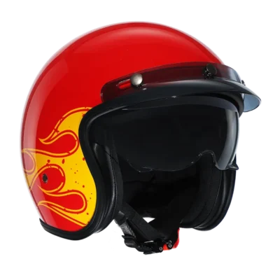 Movelck Open Face Helmet Ghost Flame 02 Gloss