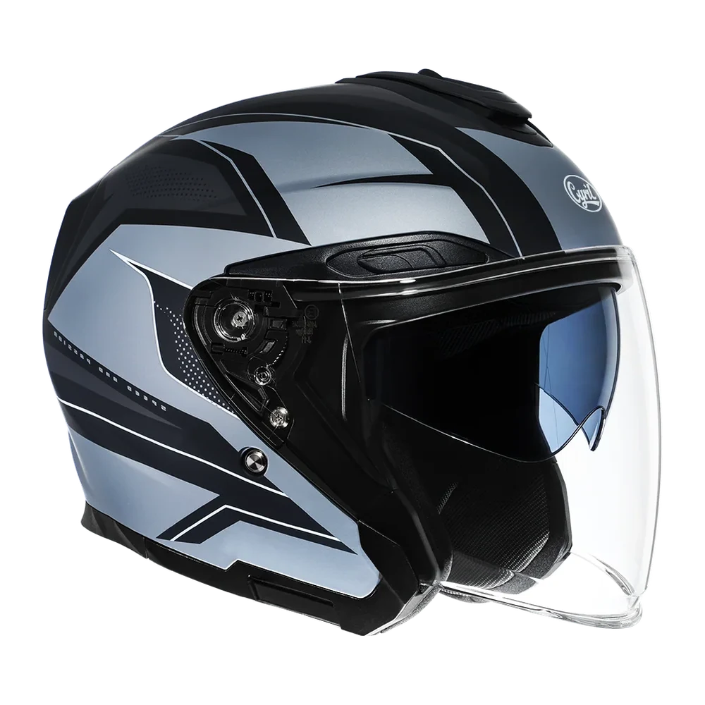 CYRIL R18 Speedster 01 Matt Dual Visor Open Face Helmet