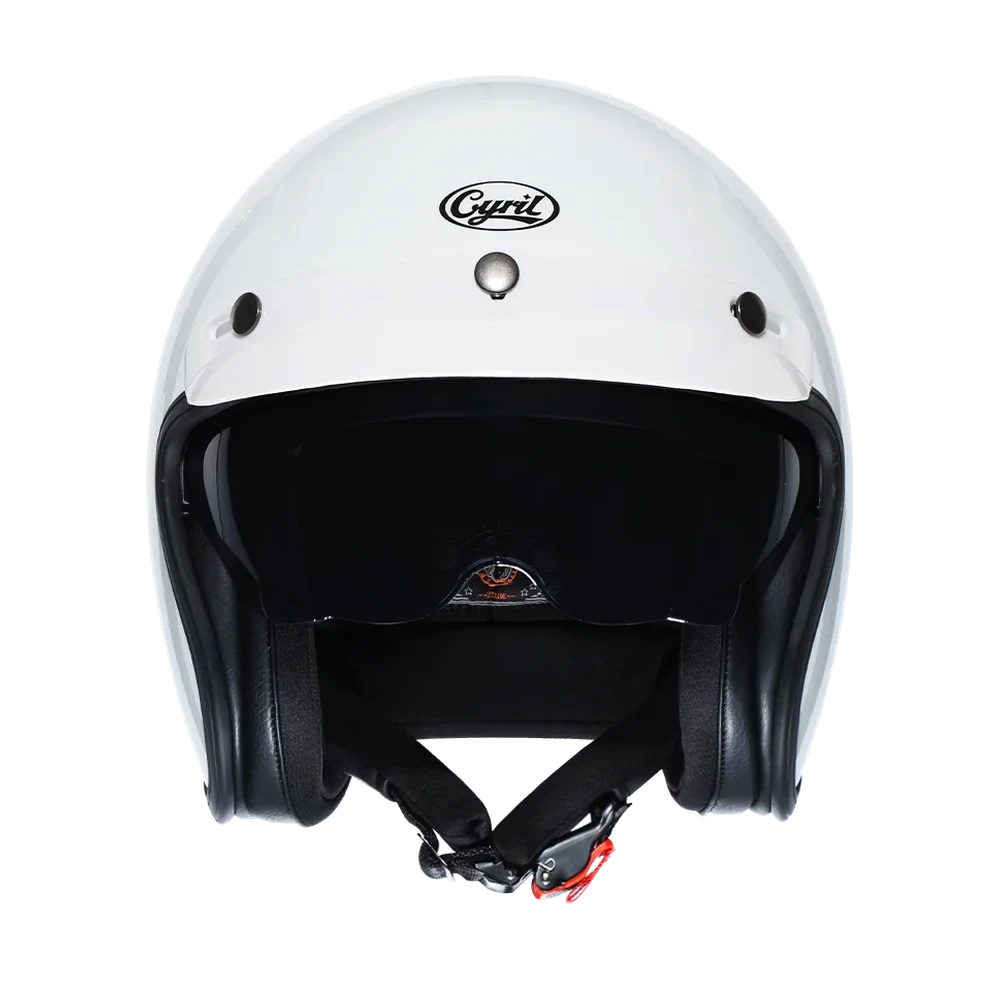 CYRIL Movelck White Gloss Open Face Helmet