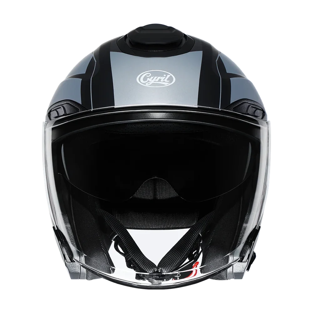 CYRIL R18 Speedster 01 Matt Dual Visor Open Face Helmet