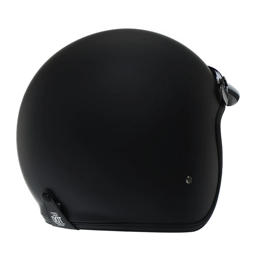 CYRIL Movelck Black Matte Open Face Helmet