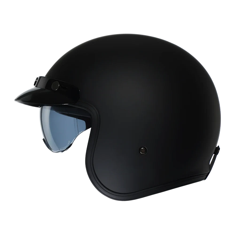 CYRIL Movelck Black Matte Open Face Helmet