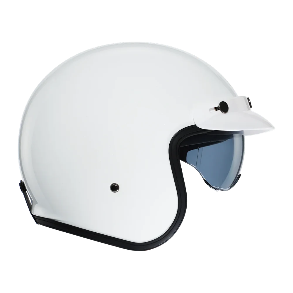 CYRIL Movelck White Gloss Open Face Helmet