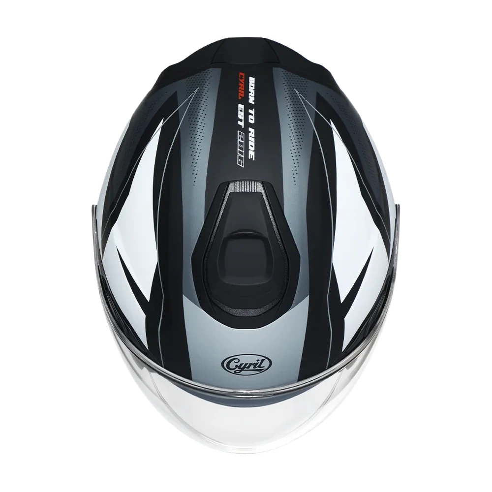 CYRIL R18 Speedster 02 Matt Dual Visor Open Face Helmet