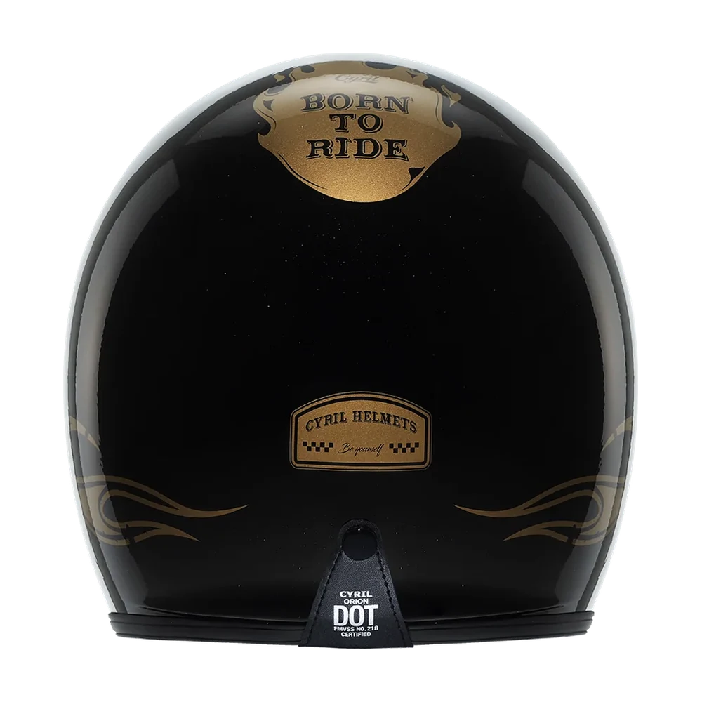 CYRIL Movelck Ghost Flame 03 Gloss Open Face Helmet
